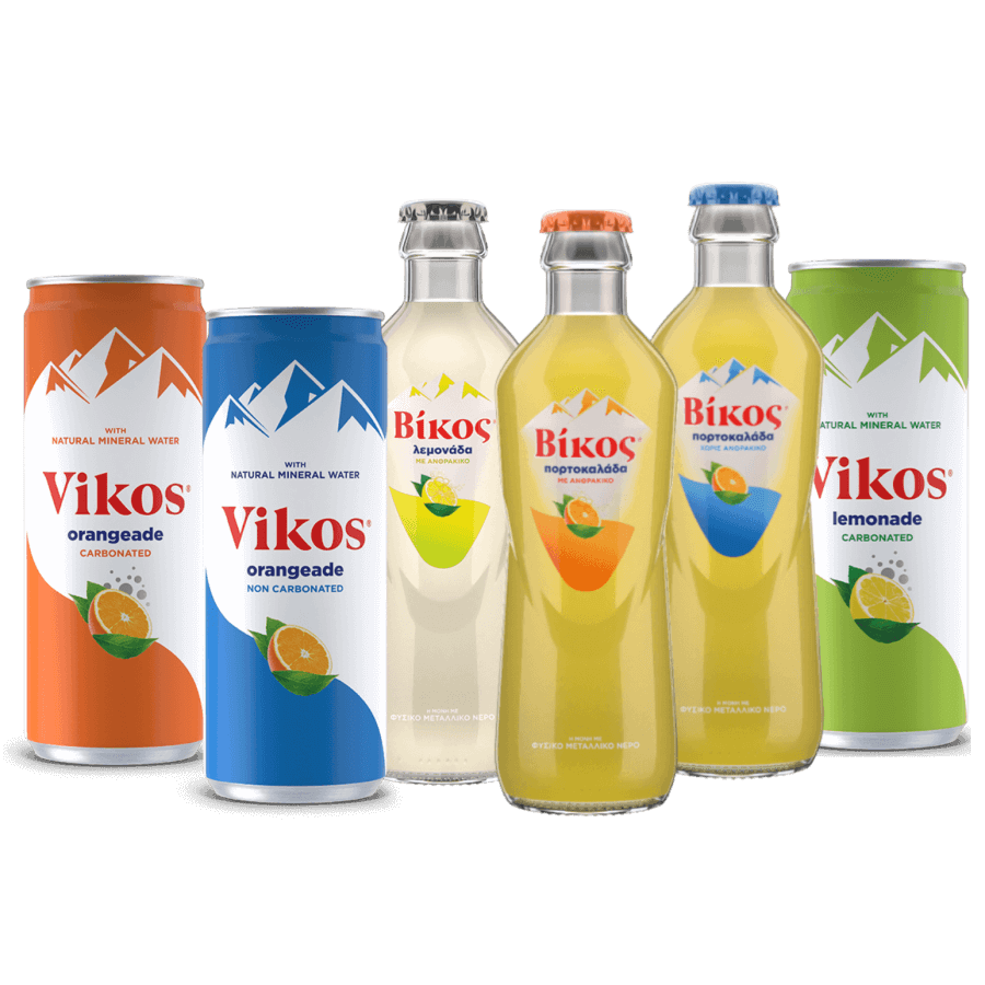 vikos refreshments with natural mineral water